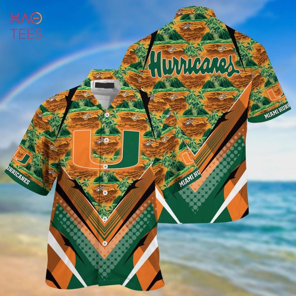 Miami Hurricanes Summer Hawaiian Shirt And Shorts