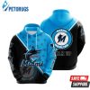 Miami Marlins Ncaa Football Miami Marlins Miami Marlins 3D Hoodie