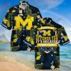 Michigan Wolverines  Summer Hawaiian Shirt And Shorts