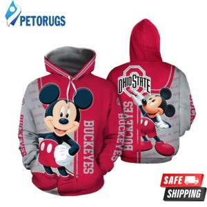 Mickey Ohio State Buckeyes 3D Hoodie