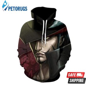 Mihawk Anime One Piece 3D Hoodie