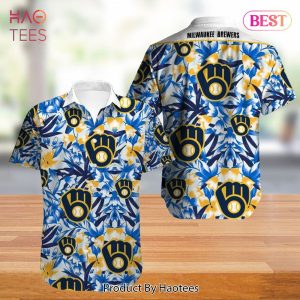 Milwaukee Brewers Hawaiian Shirt flower summer gift for fans