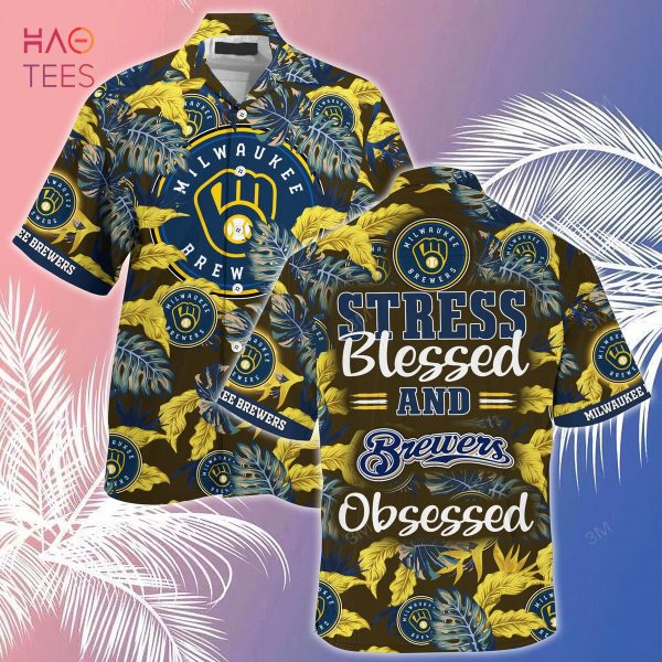 Milwaukee Brewers MLB-Summer Hawaiian Shirt And Shorts