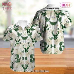 Milwaukee Bucks Hawaiian Shirt Flower summer new design