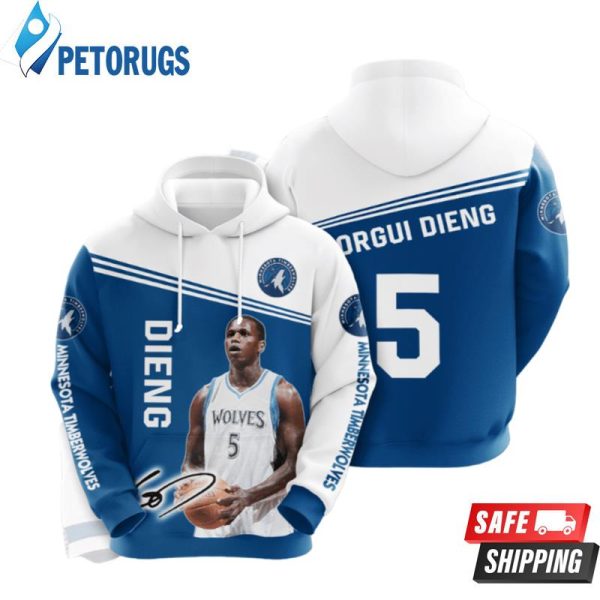 Minnesota Timberwolves Gorgui Dieng 3D Hoodie