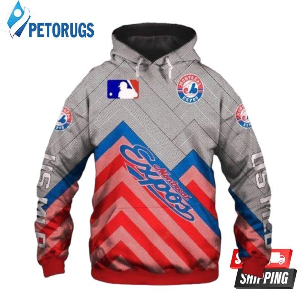 Montreal Expos 3D Hoodie