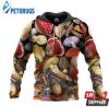 Mushrooms Art Clothing 21629 3D Hoodie