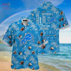 NEW Detroit Lions NFL Hawaiian Shirt And Short