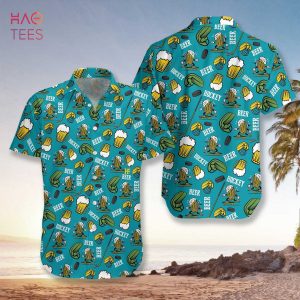 NEW Hockey And Beer Hawaiian Shirt