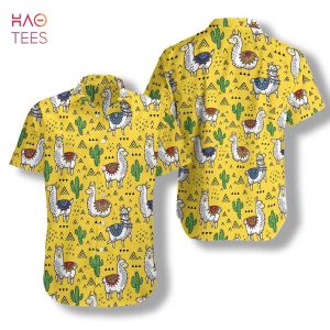 NEW Llamas Cactuses Hawaiian Shirt