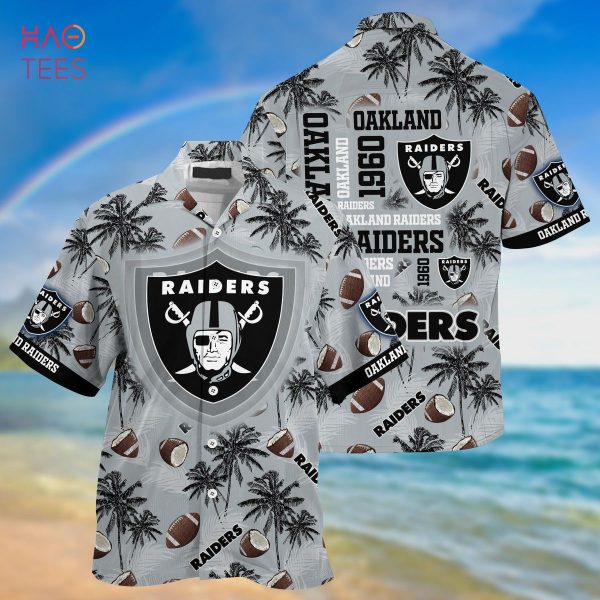 NEW Oakland Raiders NFL 3D All Over Printed Hawaiian Shirt