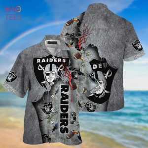 NEW Oakland Raiders NFL God Hawaiian Shirt