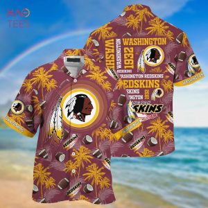 NEW Washington Redskins NFL Hawaiian 3D Shirt