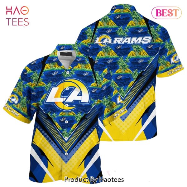 NFL Los Angeles Rams Team Beach Shirt For Sports Rams Fans Hawaiian Shirt