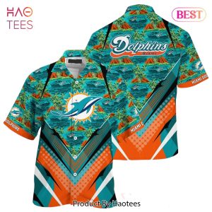 NFL Miami Dolphins Team Beach Shirt For Sports Dolphins Fans Hawaiian Shirt