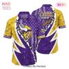 NFL Minnesota Vikings Hawaiian Shirt Graphic American Flag Print This Summer Gift For Fans