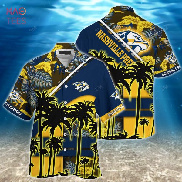 Nashville Predators NHL-Summer Hawaiian Shirt And Shorts