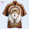 Native American Wolf Feather Headdress Edition Hawaiian Shirt