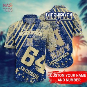 Navy Midshipmen Personalized Hawaiian Shirt