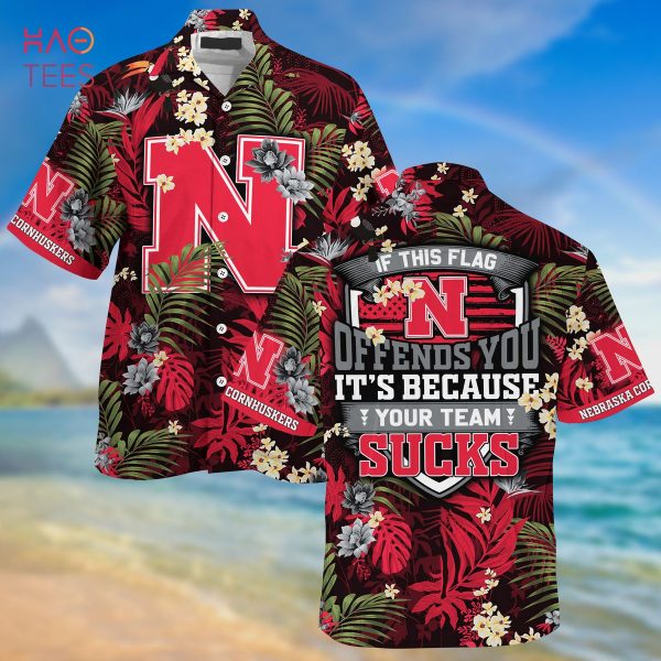 Nebraska Cornhuskers  Summer Hawaiian Shirt And Shorts