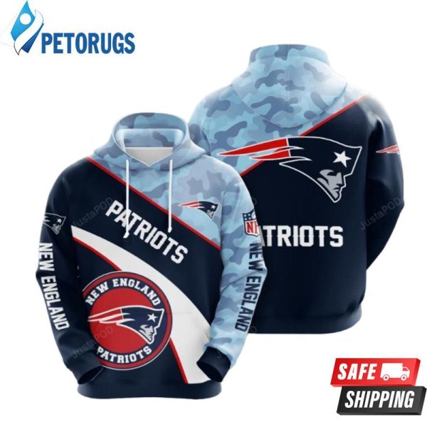 New England Patriots Camo 2020 3D Hoodie