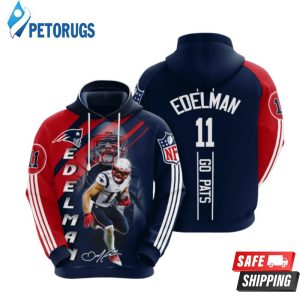 New England Patriots Julian Edelman 3D Hoodie