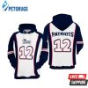 New England Patriots Nfl Football Blue White New England Patriots 3D Hoodie