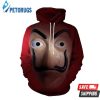 New Salvador Dali Robbery Paper House La Casa De Papel Cosplay Costume Coat 3D Hoodie