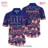 New York Giants NFL Hawaiian Shirt Graphic Tropical Pattern 3D Printed Beach Shirt Summer Gift For Fan