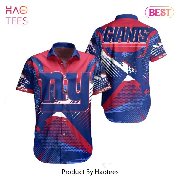 New York Giants NFL Hawaiian Shirt Summer Short Sleeve Button Down Shirt Perfect Gift For Big Fans