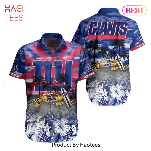 New York Giants NFL Hawaiian Shirt Tropical Pattern Summer For NFL Football Fans