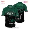 New York Jets NFL Hawaii Shirt Graphic Tropical Pattern Short Sleeve Hot Summer