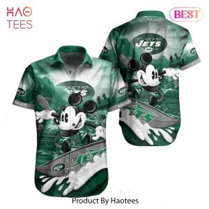 New York Jets NFL Hawaiian Shirt Mickey Graphic 3D Printed Gift For Fans