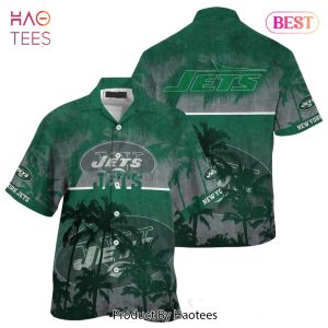 New York Jets NFL Hawaiian Shirt Style Tropical Pattern Hot Trending Summer For Awesome Fans