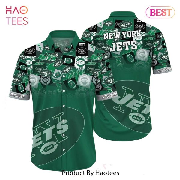 New York Jets NFL Hawaiian Shirt Trends Summer Short Sleeve Button Down Shirt For Sports Fans