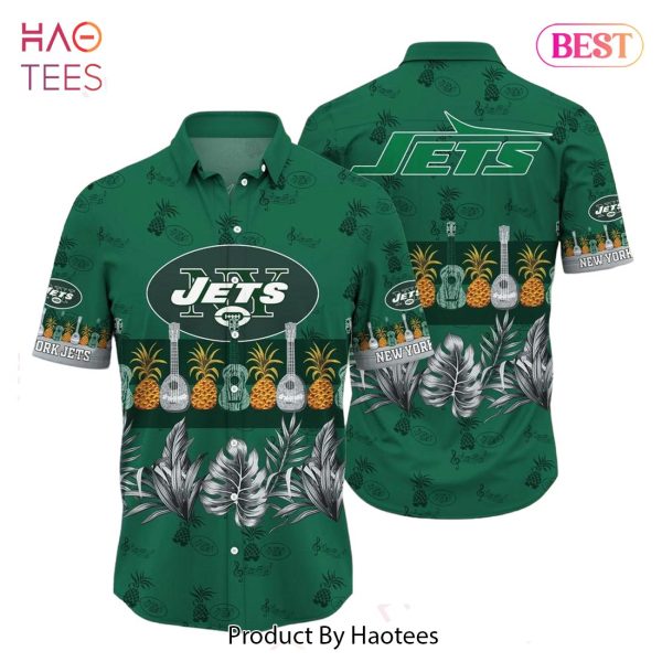 New York Jets NFL Hawaiian Shirt Tropical Pattern Graphic Trends Summer Gift For Fan NFL