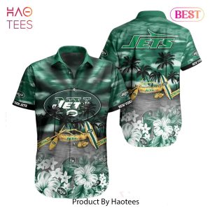 New York Jets NFL Hawaiian Shirt Tropical Pattern Summer For NFL Football Fans