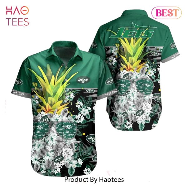 New York Jets NFL Tropical Pattern Pineapple Design Hawaiian Shirt New Trending For Men Women