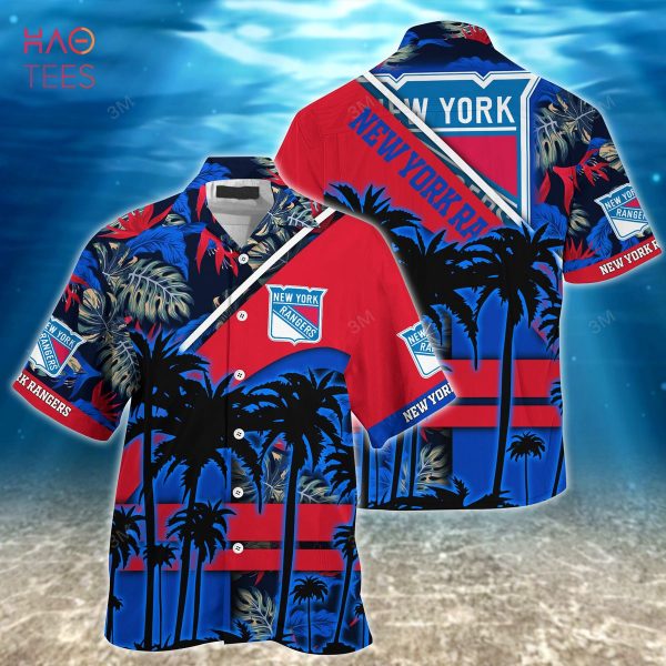 New York Rangers NHL-Summer Hawaiian Shirt And Shorts