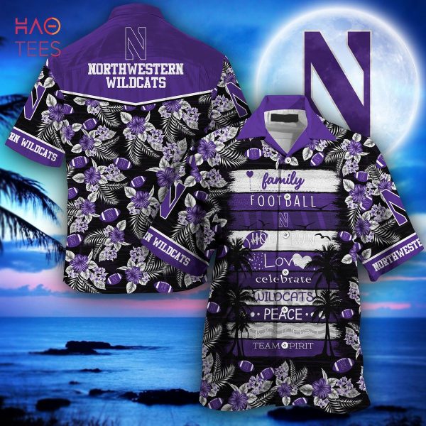 Northwestern Wildcats Hawaiian Shirt