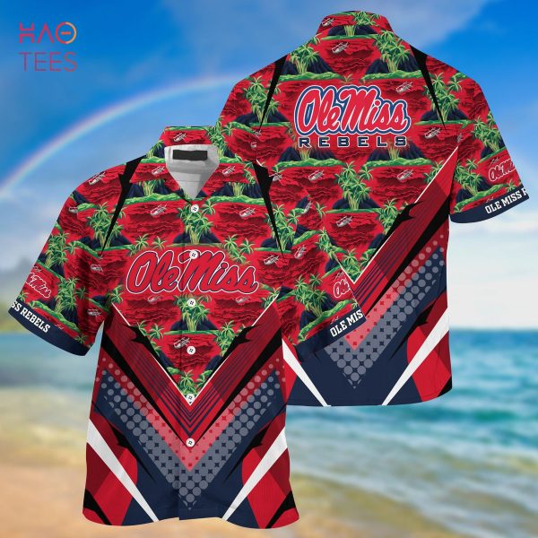 Ole Miss Rebels  Summer Hawaiian Shirt And Shorts