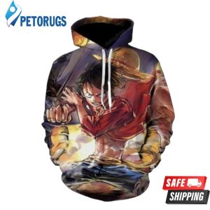 One Piece Luffy 3D Hoodie