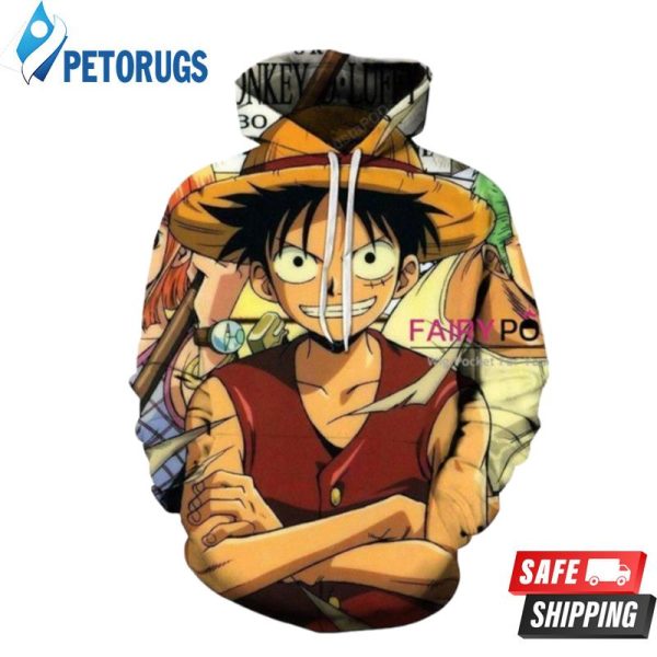 One Piece Monkey D Luffy I 3D Hoodie