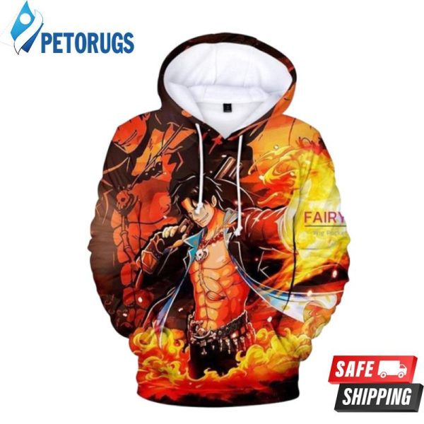 One Piece Portgas D Ace B 3D Hoodie