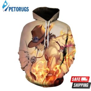 One Piece Portgasd Ace 3D Hoodie