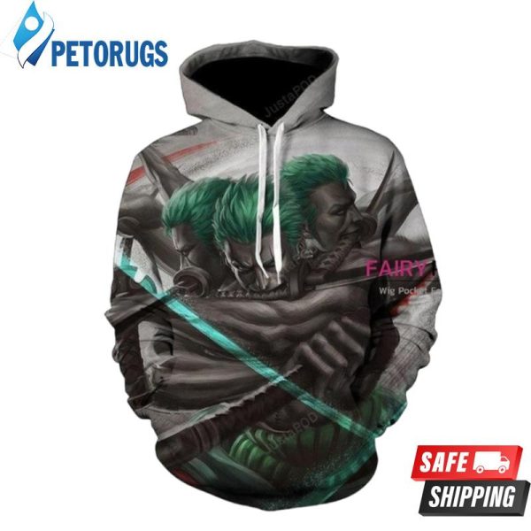 One Piece Roronoa Zoro 3D Hoodie