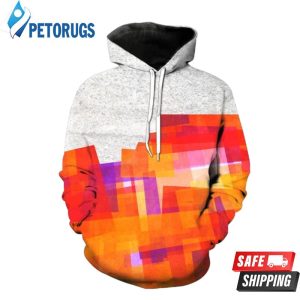 Orange Boxes 3D Hoodie