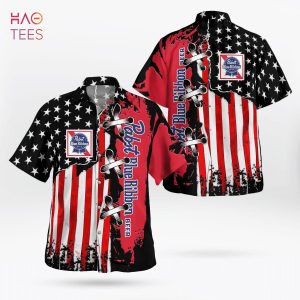 Pabst Blue Ribbon All Over Print 3D Hawaiian Shirt