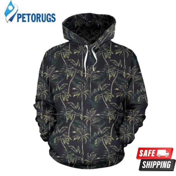 Palm Tree Background 3D Hoodie