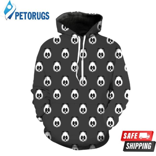 Panda Emoji 3D Hoodie